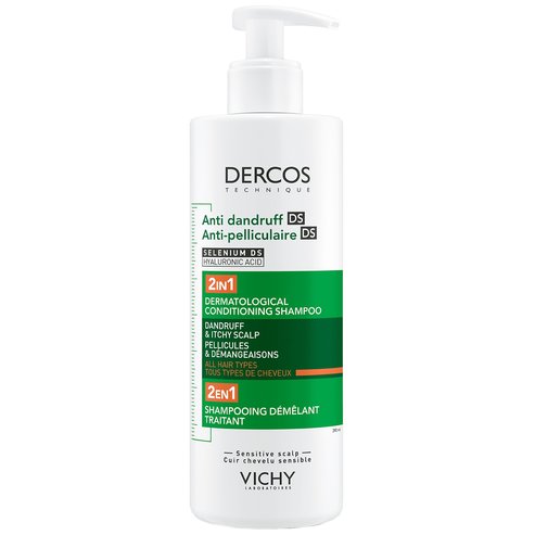 Vichy Dercos Anti-Dandruff DS 2in1 Conditioning Shampoo - 390ml