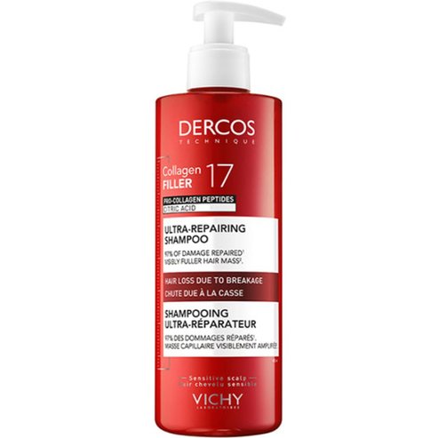 Vichy Dercos Collagen 17 Filler Ultra-Repairing Shampoo 400g