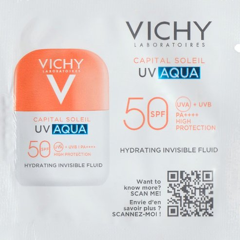 Мостра Vichy Capital Soleil UV-AQUA Spf50 Hydrating Invisible Fluid 1ml