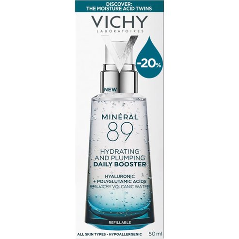 Vichy Promo Mineral 89 Serum Ежедневен бустер за лице за хидратация и еластичност, за всички типове кожа 50ml