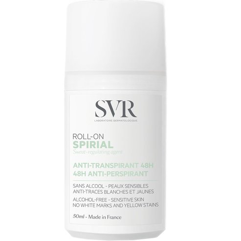 SVR Spirial 48h Anti-Perspirant Treatment Roll-On  Дълготраен рол-он дезодорант и антиперспирант, подходящ за лечение на обилно изпотяване 50ml