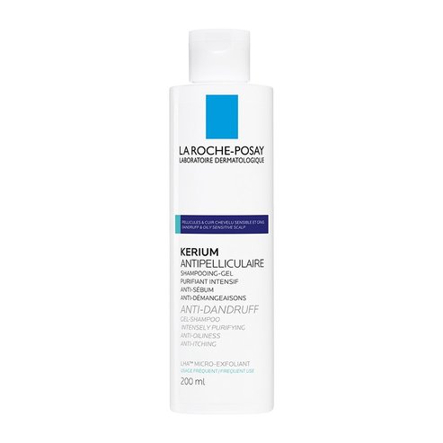 La Roche-Posay Kerium Gel Shampoo Gras  Шампоан против пърхот за мазна коса200ml