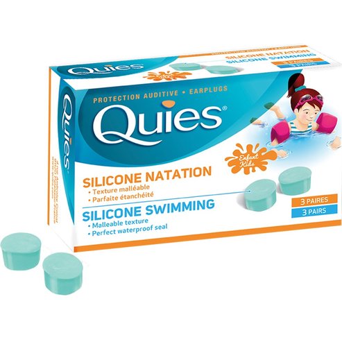 PharmaQ Quies Silicone Swimming Enfant Kids Earplugs 3 чифт