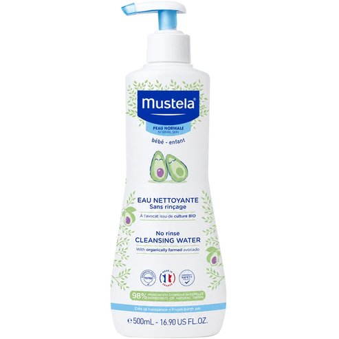 Mustela No-Rinse Cleansing Water Бебешко-детска почистваща вода без изплакване 500ml