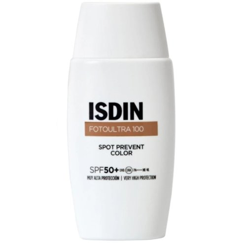 Isdin Fotoultra 100 Spot Prevent Color Spf50+ Слънцезащитен крем за лице с цвят с много висока защита, който предотвратява петната, причинени от слънцето 50ml