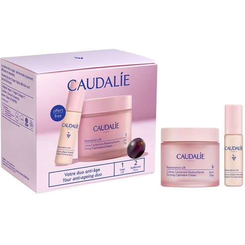 Caudalie Promo Resveratrol Lift - Firming Cashmere Day Cream 50ml & Подарък Instant Firming Serum 10ml
