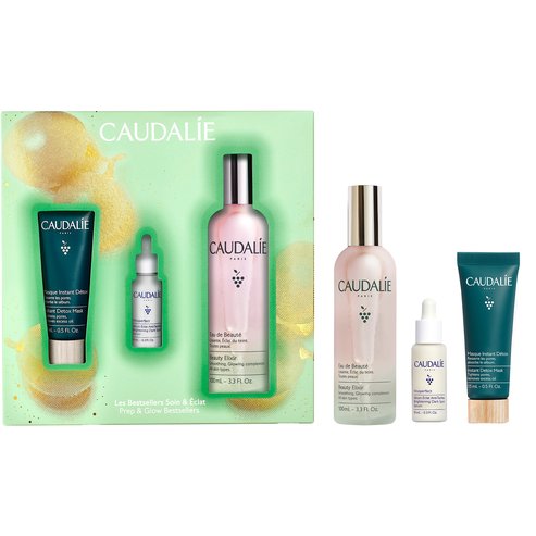 Caudalie Promo Face Mist Beauty Elixir 100ml & Подарък Instant Detox Mask 15ml & Подарък Brightening Dark Spot Serum 10ml