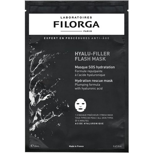 Filorga Hyalu-Filler Flask Mask Текстилна маска за лице за интензивна хидратация с хиалуронова киселина & естествени хидратиращи фактори 20ml