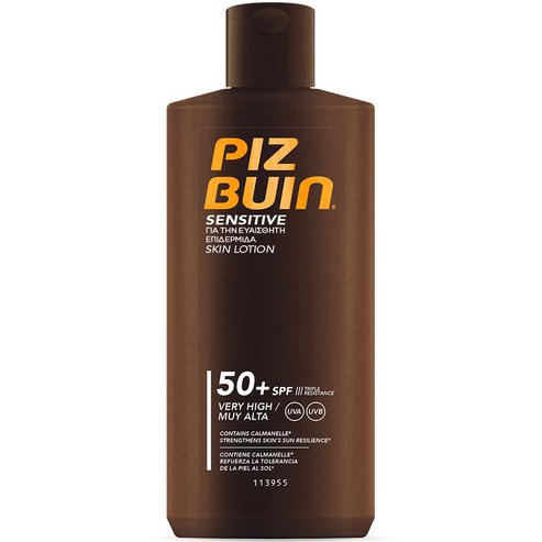 Piz Buin Sensitive Skin Sun Lotion Spf50+, 200ml