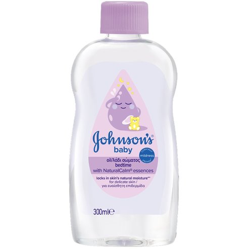 Johnson’s Baby Bedtime Oil Бебешко хидратиращо олио за тяло за масаж преди сън 300ml