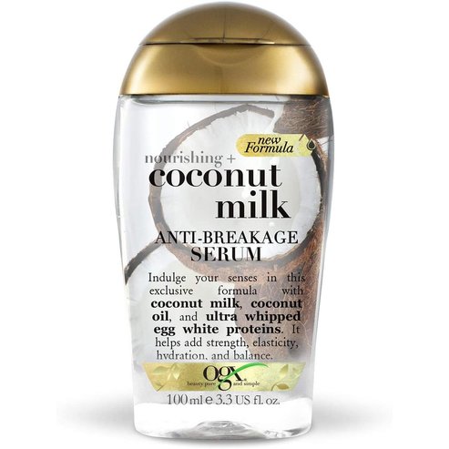 OGX Coconut Milk Anti Breaking Serum Хранителен серум против почивка за възстановяване еластичността на косата 100ml