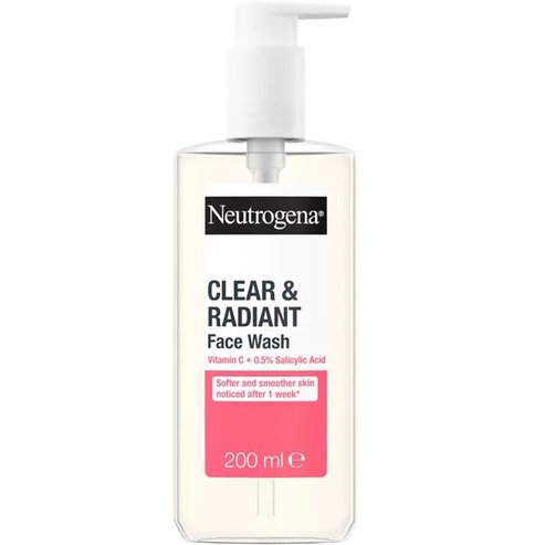 Neutrogena Clear & Radiant Vitamin C & 0.5% Salicylic Acid Face Wash Gel 200ml
