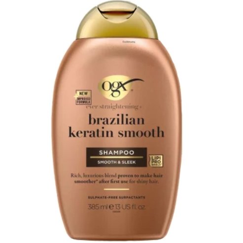 OGX Brazilian Keratin Smooth Ever Straightening Shampoo 385ml