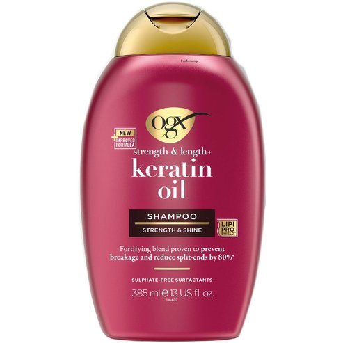 OGX Keratin Oil Anti Breakage Strength & Length Shampoo 385ml