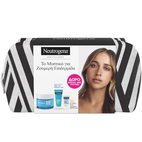 Neutrogena Promo Hydro Boost Water Gel 50ml & Подарък Cleanser Water Gel 15ml & Подарък Ultra Sheer Hydration Sunscreen Invisible Spf50 Fluid 5ml & торбичка 1 бр