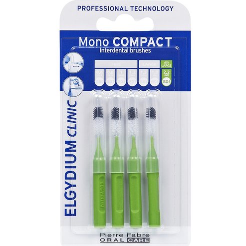 Elgydium Clinic Mono Compact Very Large 2.2mm ISO 6 Interdental Brushes 4 бр