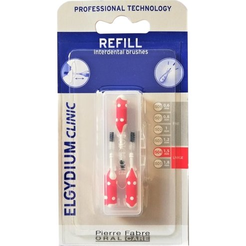 Elgydium Clinic Large 1.5mm ISO 4 Refill Interdental Brushes 3 броя