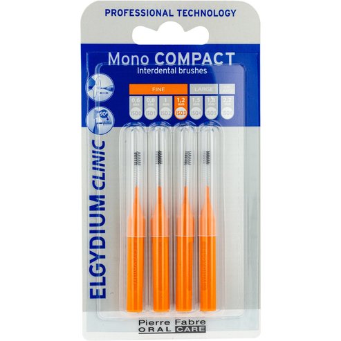 Elgydium Clinic Mono Compact Fine 1.2mm ISO 3 Interdental Brushes 4 бр