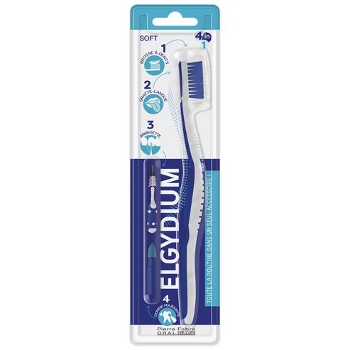 Elgydium 4in1 Soft Toothbrush 1 бр
