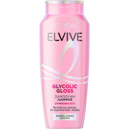 L\'Oreal Paris Elvive Glycolic Gloss Shampoo Шампоан за блясък и жизненост на косата с гликолова киселина 400ml