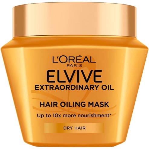 L\'Oreal Paris Elvive Extraordinary Oil Dry Hair Mask Маска, идеална за суха & много суха коса с терапия с масла за дълбоко подхранване & хидратация 300ml