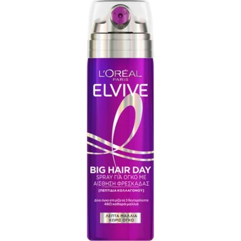L\'Oreal Paris Elvive Collagen Big Hair Day Spray Мус във формата на спрей за обем на фина коса и усещане за свежест 200ml