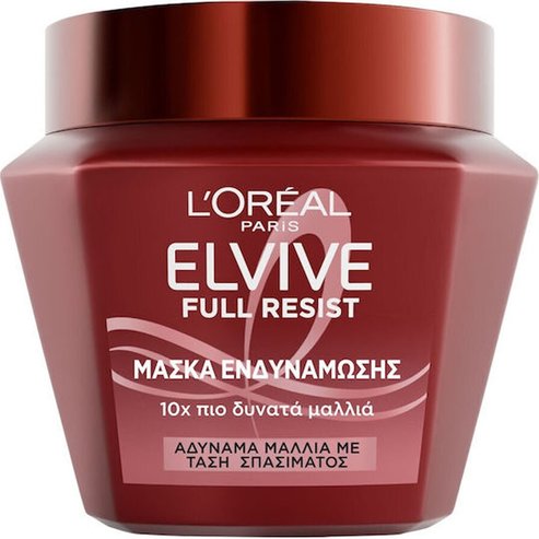 L\'Oreal Paris Elvive Full Resist Power Mask Маска за пълна устойчивост & укрепване, която предотвратява накъсването на косъма 300ml