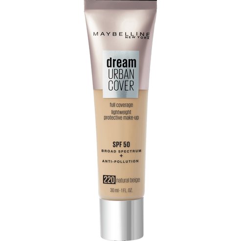 Maybelline Dream Urban Cover Make-Up Spf50, 220 Natural Beige 30ml