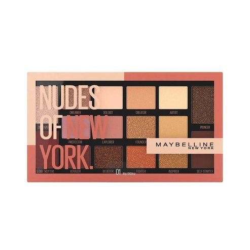Maybelline Nudes of New York Eye Palette, Палитра със сенки за очи в голи нюанси 18g