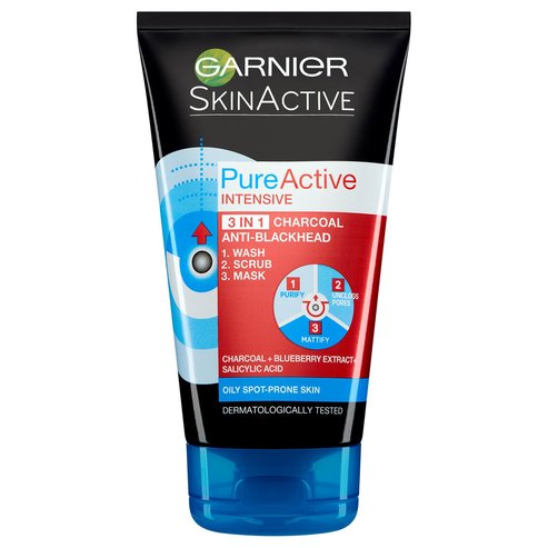 Garnier Skin Active Pure Active Intensive Charcoal Mask 150ml