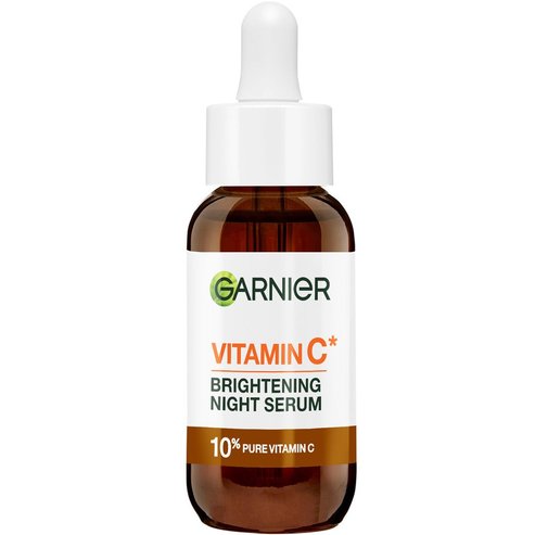 Garnier Skinactive 10% Vitamin C Brightening Night Serum Нощен серум за лице с висока концентрация на витамин C за блясък 30ml