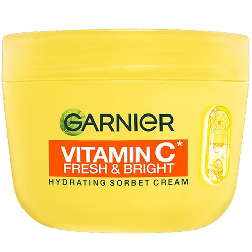 Garnier Skinactive Vitamin C Fresh & Bright Sorbet Cream Хидратиращ крем за лице със сорбе с 4% витамин C за сияйна кожа 85ml