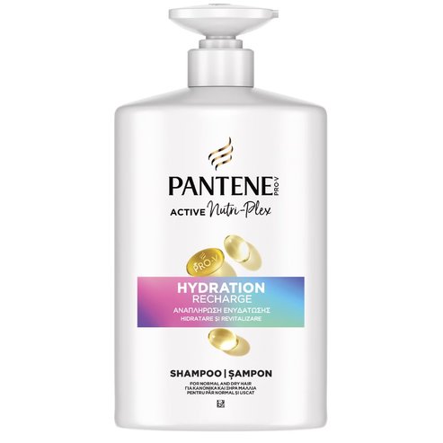 Pantene Pro-V Active Nutri-Plex Hydration Recharge For Normal & Dry Hair Shampoo Хидратиращ шампоан за нормална & суха коса, с помпа 800ml