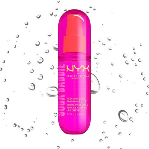 Nyx Professional Makeup Hair & Body Fragrance Mist Хидратиращ спрей за коса & тяло с аромат на сладка ванилия & бита сметана 80ml - Suga Baddie