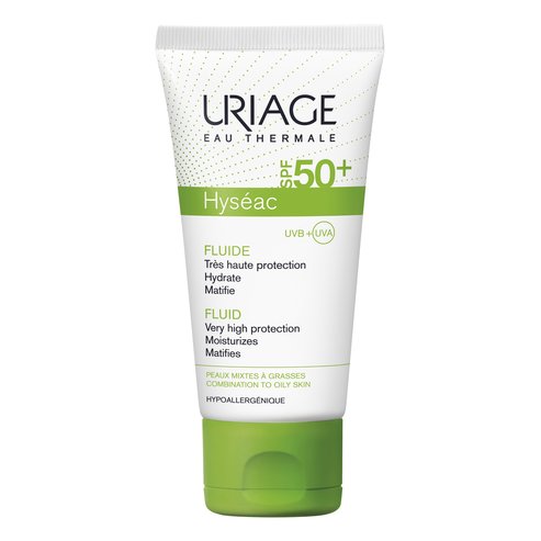 Uriage Eau Thermale Hyseac Fluide Spf50+ Хидратиращ матов крем с висока защита от слънце за мазна мазна кожа 50ml