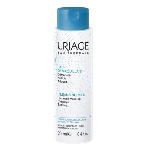 Uriage Eau Thermale Cleansing Milk Απαλή και Ενυδατική Βάση Καθαρισμού που Απομακρύνει Κάθε Ίχνος Ρύπων 250ml