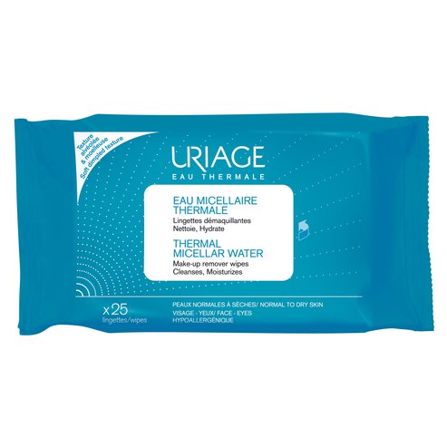Uriage Eau Thermal Micellar Water Make-up Remover Wipes 25 wipes