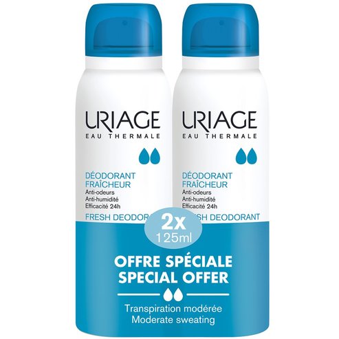 Uriage PROMO PACK Eau Thermale Fresh Deodorant Spray 2x125ml