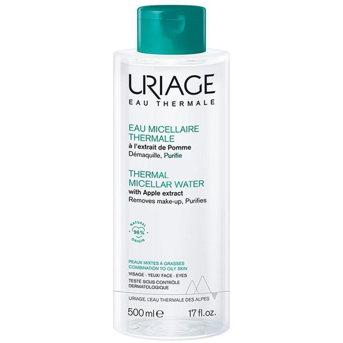 Uriage Eau Thermal Micellar Water with Apple Extract Combination to Oily Skin 500ml