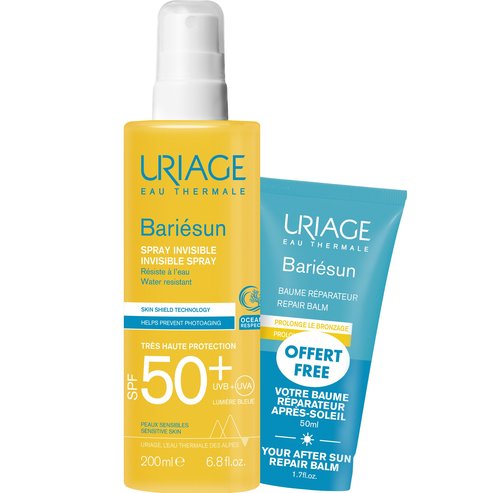 Uriage Promo Bariesun Invisible Spray Spf50+, 200ml & Подарък After Sun Repair Balm 50ml