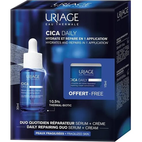 Uriage Promo Cica Daily Serum 30ml & Подарък Concentrate Repairing Cream 15ml