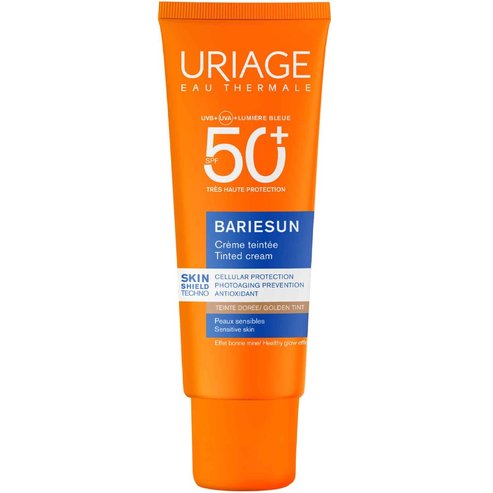 Uriage Bariesun Tinted Spf50+ Cream Слънцезащитен крем за лице с много висока защита и цвят 50ml - Golden Tint