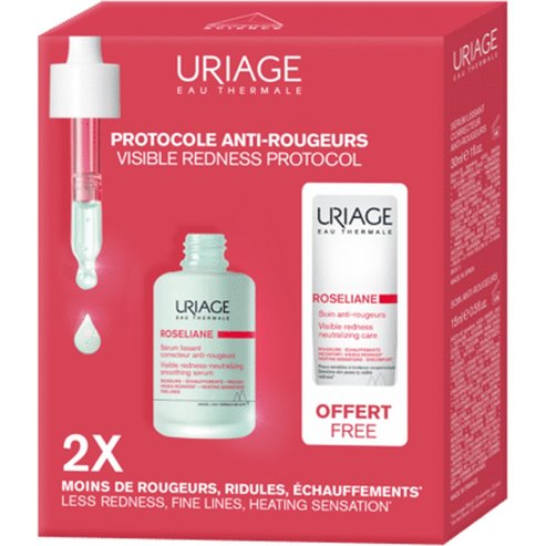 Uriage Promo Roseliane Visible Redness-Neutralizing Smoothing Serum 30ml & Подарък Face Cream 15ml