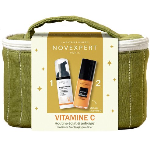 Novexpert Promo Vitamin C Booster Serum 30ml & Cleansing Foam 40ml & Подарък торбичка 1 бр