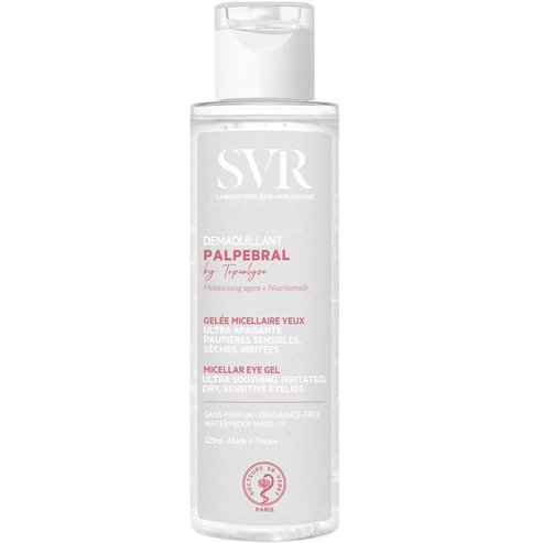 SVR Palpebral Demaquillant Micellar Eye Gel Успокояващ мицеларен гел за премахване на грим за раздразнени, сухи и чувствителни очи 125ml