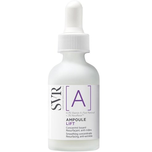 SVR [A] Ampoule Lift Retinol Anti-Wrinkle Smoothing Serum Подобрен серум за лице против стареене с ретинол и витамин А за регенерация и изглаждане 30ml