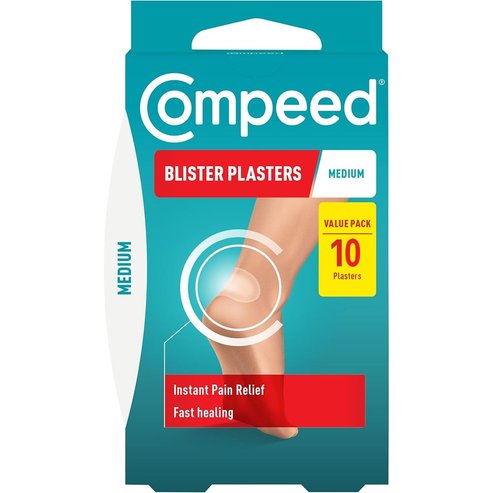 Compeed Hydrocolloid Foot Treatment Heal Fast Medium Size Blister Plasters 10 Броя