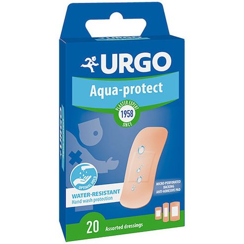 Urgo Aqua-Protect Pads Антисептични, водоустойчиви самозалепващи превръзки 20 броя