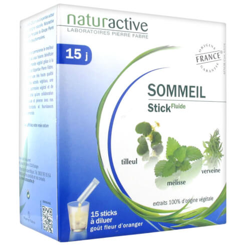 Naturactive Sleep Stick Fluide Хранителна добавка за спокоен сън с екстракти от 100% билков произход 15 Sticks
