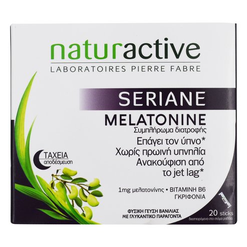 Naturactive Seriane Melatonine Хранителна добавка за лечение на безсъние 20 sticks